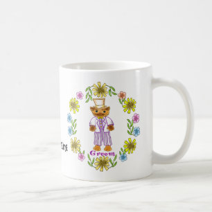 Canecas de casamento da noiva gata noivo