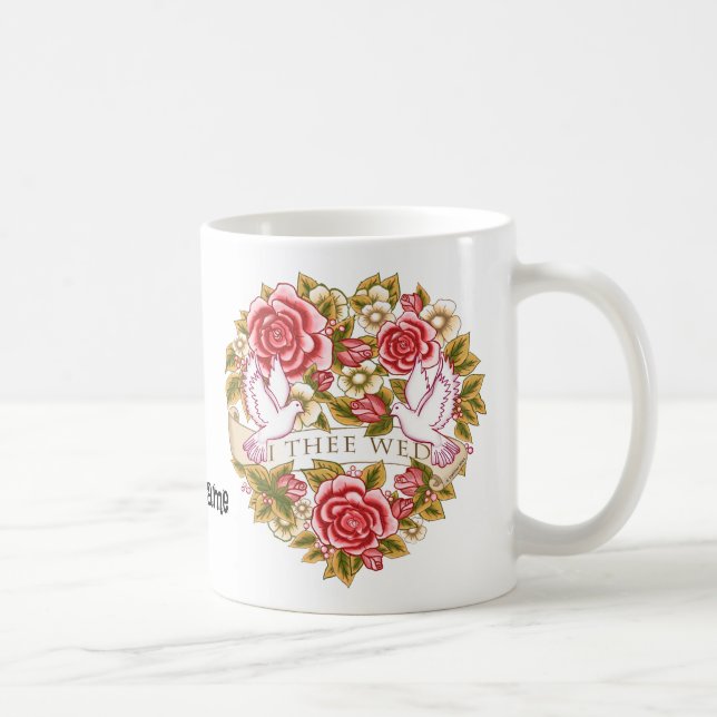 Canecas de casamento I Thee Wed (Direita)
