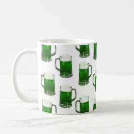 Canecas de Cerveja Verde - Mug de Café Branco