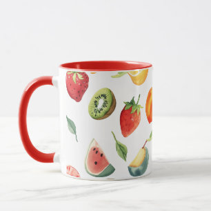 Canecas de Frutas - Caneca de Cerâmica com Design