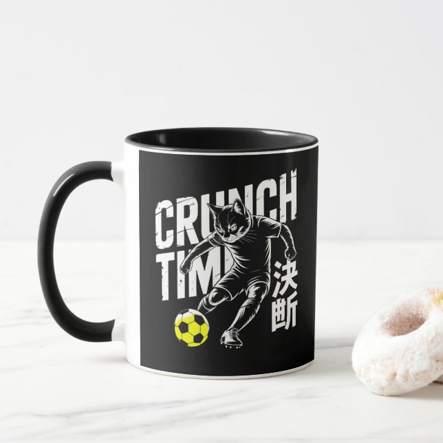 Canecas de Gato de Futebol Determinado - Presente  (Com Donut)
