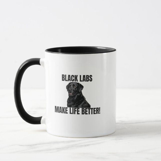 Canecas de Laboratório Preto Fazem a Vida Melhor!  (Esquerda)
