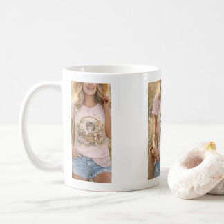 Canecas de Meninas com Gráfico Floral de Gatinhos