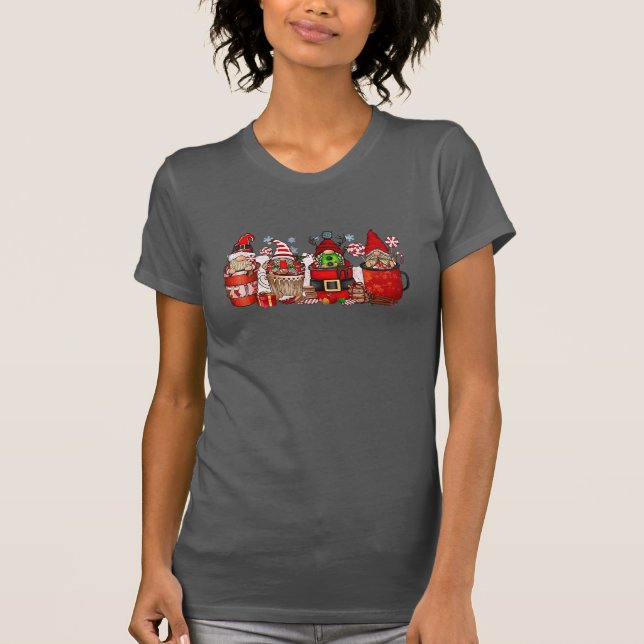 Canecas de Natal com Gnomos Camisa (Frente)