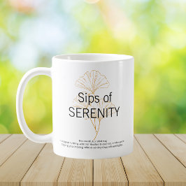 Canecas de SERENIDADE elegantes minimalistas Café