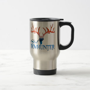 Canecas de viagem dos CERVOS da MENINA BOWHUNTER