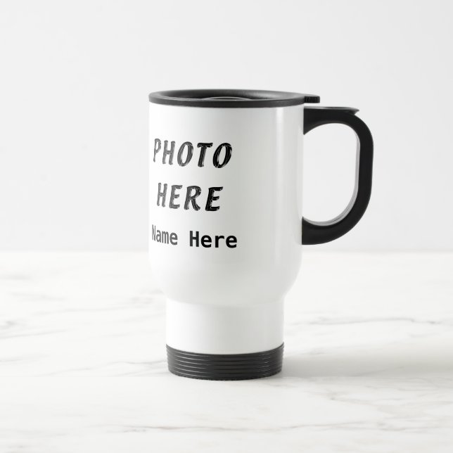 Canecas de viagem personalizadas do café da foto (Direita)