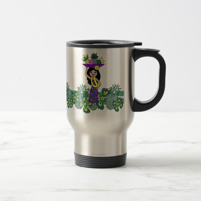 Canecas de Viagem Tropicais Pineapple Luau (Direita)