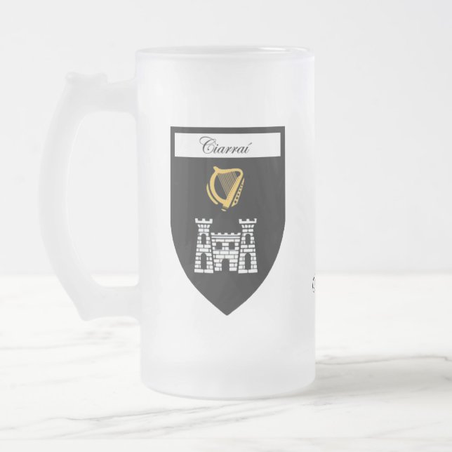 Canecas do mapa & da crista do Kerry do condado (Esquerda)