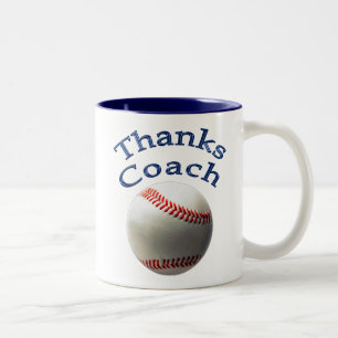 Canecas do presente do treinador de basebol dos