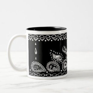 Canecas do teste padrão de Paisley