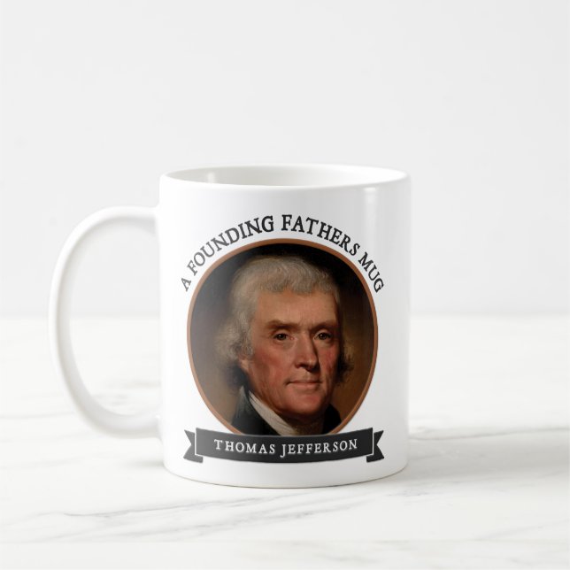Canecas dos fundadores: Thomas Jefferson (Esquerda)