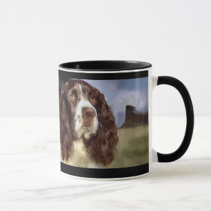 Canecas dos presentes da arte do Spaniel de