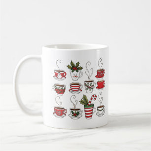 Canecas engraçadas de chá no natal 