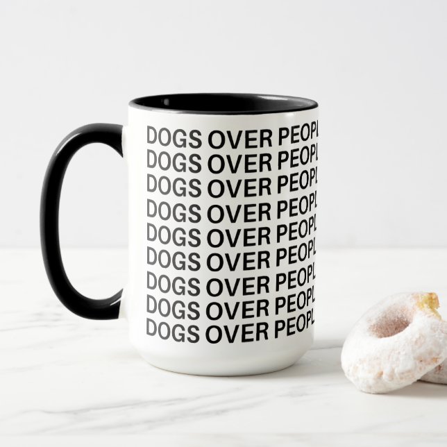 Canecas Engraçadas Para Amantes de Cachorros (Com Donut)