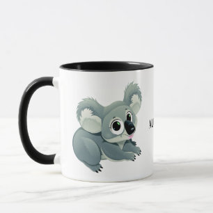 Canecas feitas sob encomenda do texto do Koala