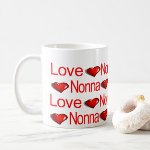 Canecas Feliz Dia dos Namorados Amor Nona Corações