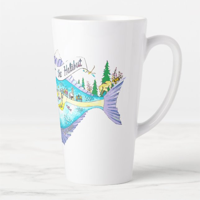 canecas grandes apenas para o HALIBUT (Direita)