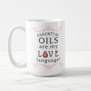 Canecas Óleos São Minha Linguagem do Amor Coral/Ro