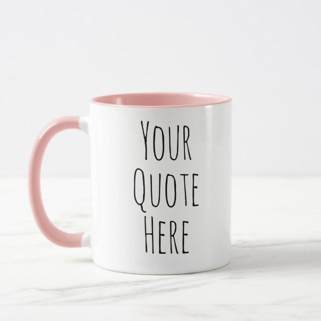 Canecas Personalizadas | Adicione Seu Próprio Text (Esquerda)