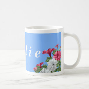 Canecas personalizadas da flor - petúnias
