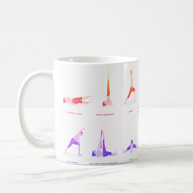 Canecas Personalizadas de Pose de Yoga para Presen (Esquerda)