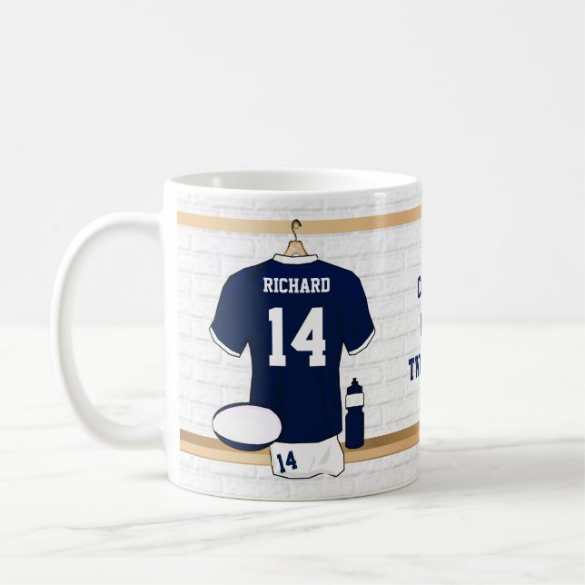 Canecas personalizadas originais do fã do rugby (Esquerda)