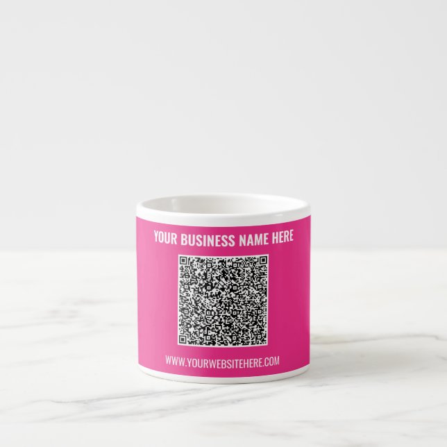 Canecas Personalizadas para Negócios com Código QR (Frente)