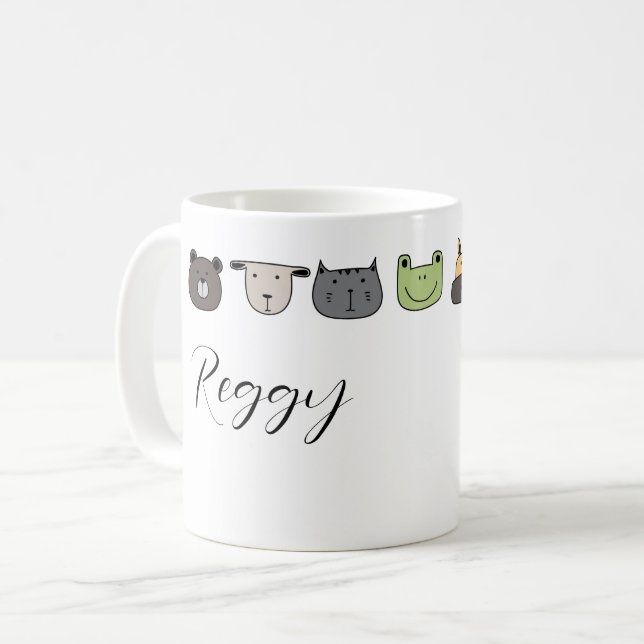 Canecas Personalizadas - Rostos Animais (Frente Esquerda)