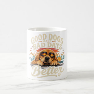 Canecas Retro de Boas Cachorros Tornam Dias Ruins