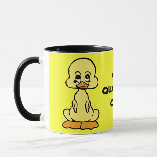 CANELADO TOTAL! caneca de cerâmica com aro amarela (Esquerda)