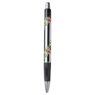 Caneta A listra preto e branco PenYou dos rosas da