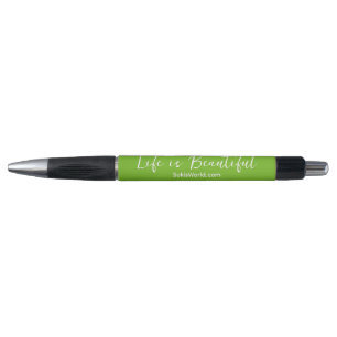 Caneta A vida é um belo blog comercial verde