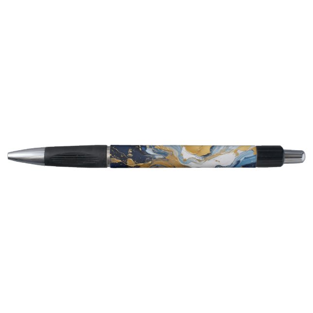 Caneta Abertura em negrito de Dourado e Azul (Frente)