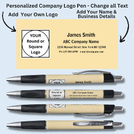 Caneta Adicionar Nome de Detalhes da Empresa no Plano de 