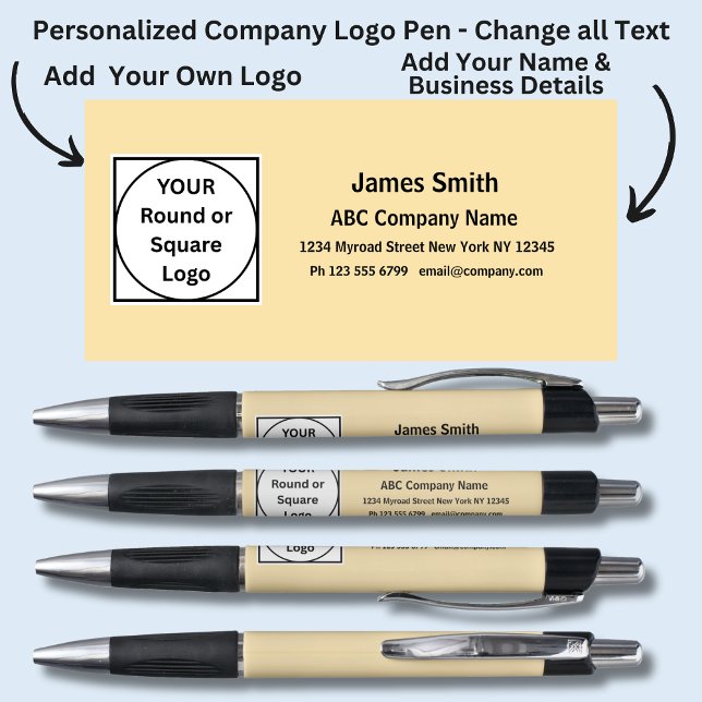 Caneta Adicionar Nome de Detalhes da Empresa no Plano de  (Criador carregado)