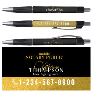 Caneta Agente de Assinatura Notarial Número de Telefone D