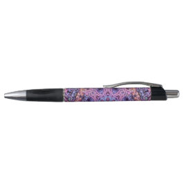 Caneta Alienígena Psicodélico Roxo Caleidoscópico Mandala