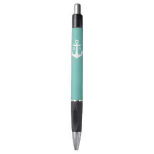 Caneta Âncora azul de Seafoam Monogrammed