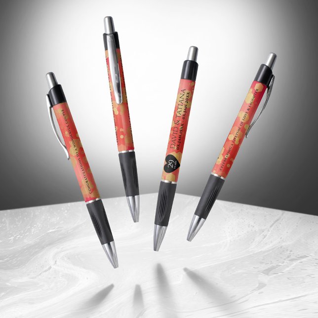 Caneta Aniversário de Casamento da Elegante 29 Garnet (Elegant 29th Garnet Wedding Anniversary Pen Cover Photo)