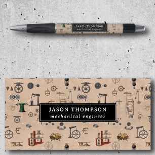 Caneta Antiguamente Mecânico de Engenharia Personalizado 