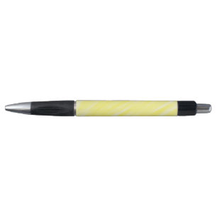 Caneta anúncio amarelo pastel personalizado de cor sólida
