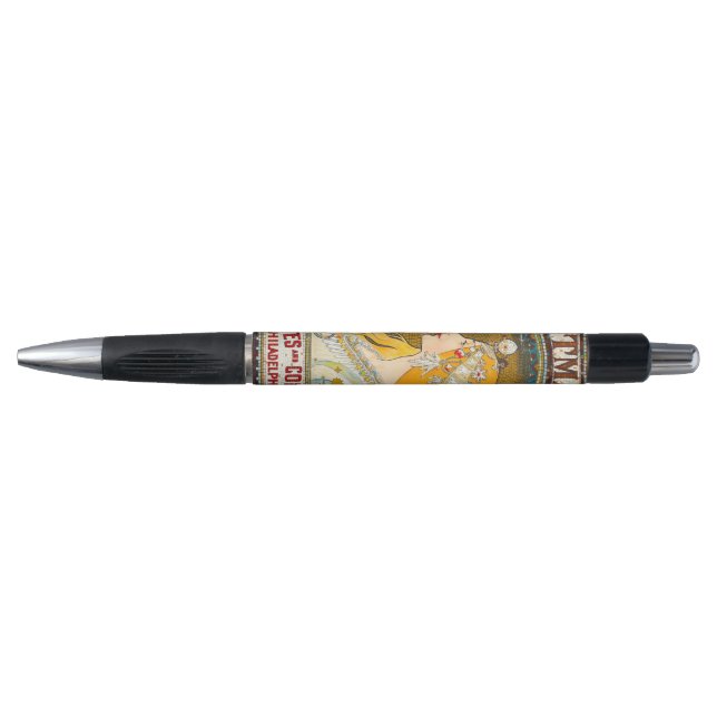 Caneta Anúncio Vintage Whitman's de Alphonse Mucha (Frente)