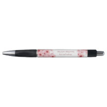 Aquarela Flores de Cerejeira Rosa Floral