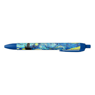 Caneta Azul A famosa pintura de Van Gogh, Starry Night,