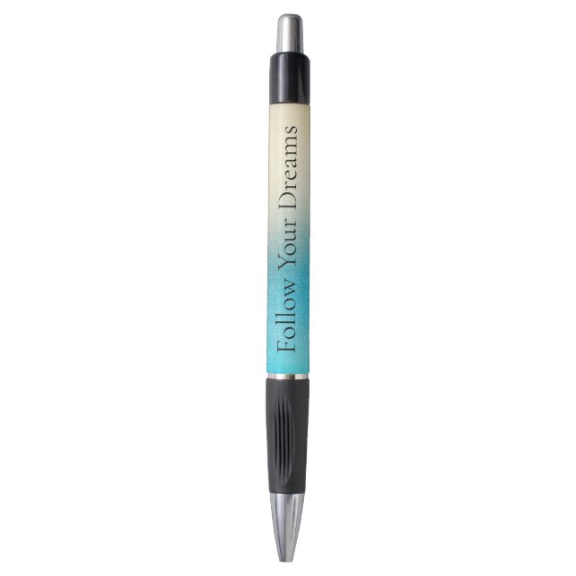 Caneta Azul Aqua Branco Turquoise (Frente Vertical)