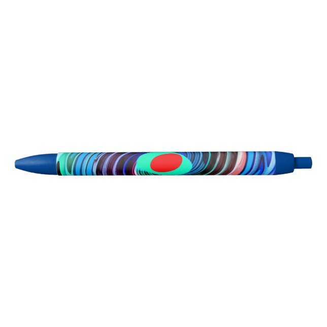 Caneta Azul Arte Red hot spot (Frente)