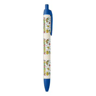 Caneta Azul Awesome Kids Pen – Fun Colorful Design with Stars