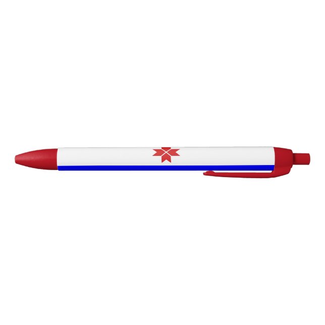 Caneta Azul Bandeira da Mordóvia (Parte Inferior)