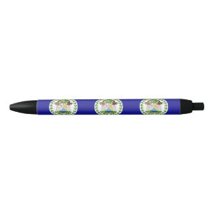 Caneta Azul Bandeira de Belize
